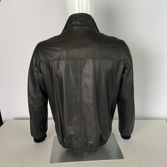 Hugo Boss Mens Leather Jacket - Picture 10 of 14